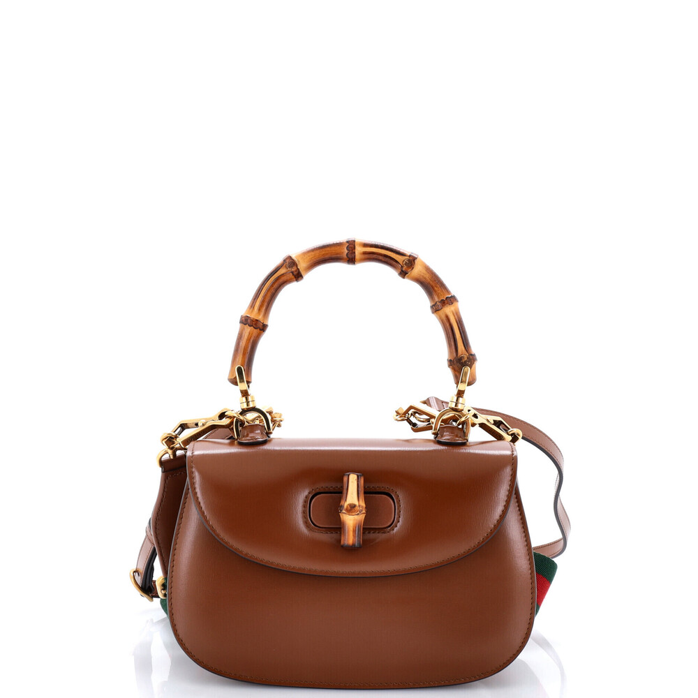 Gucci Small Bamboo 1947 Top Handle Bag Leather